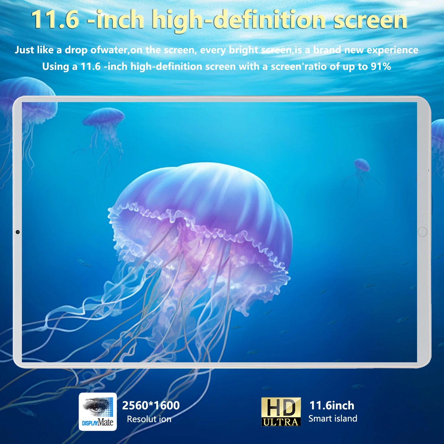 2024 New 5G Tablet 11.6 inch Android 13.0 Phablet MTK6797 16GB RAM 1TB ROM Tablet PC Dual Cameras Dual sim card Wifi Type-c