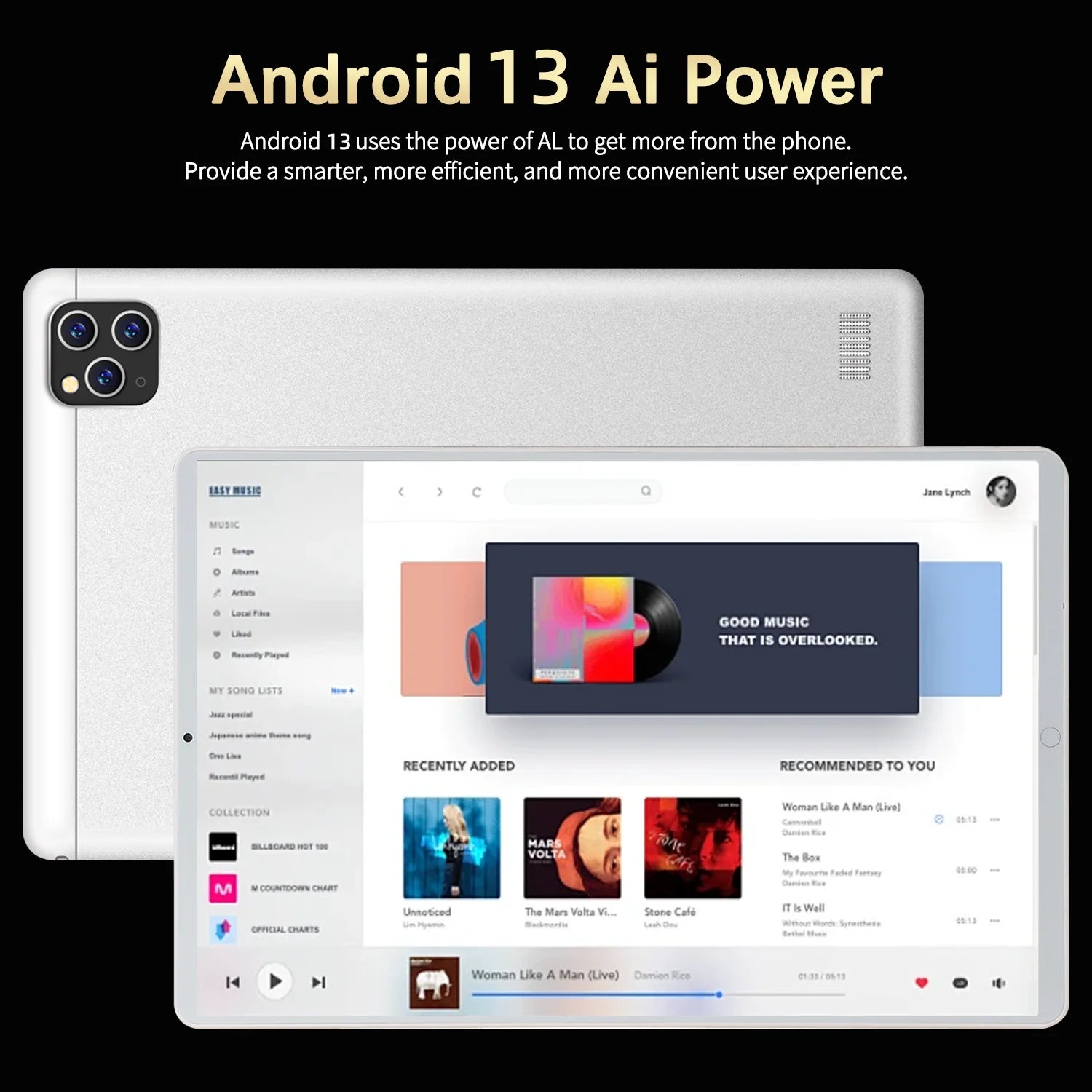 2024 New 5G Tablet 11.6 inch Android 13.0 Phablet MTK6797 16GB RAM 1TB ROM Tablet PC Dual Cameras Dual sim card Wifi Type-c