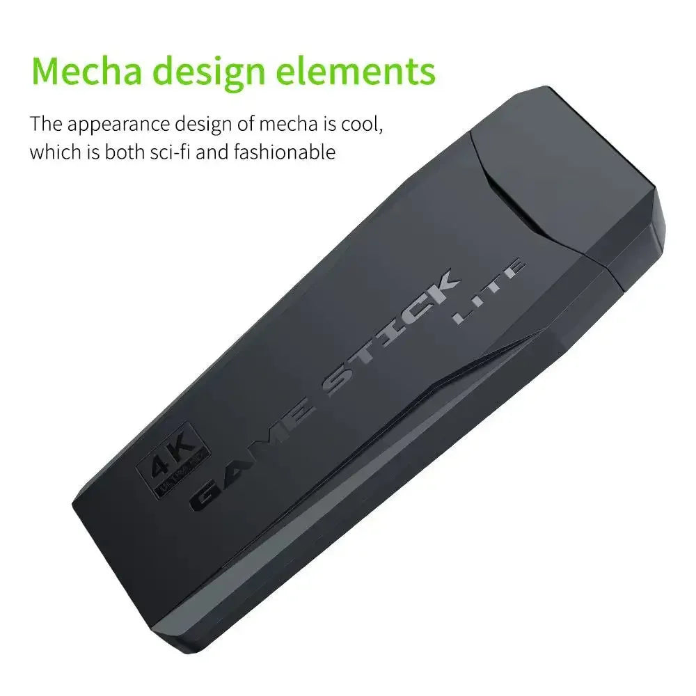 Video Game Console Built-in 10000+ Games Retro Handheld Game Player 64G 4K TV Game Stick 2.4G Wireless Controller Gamepad