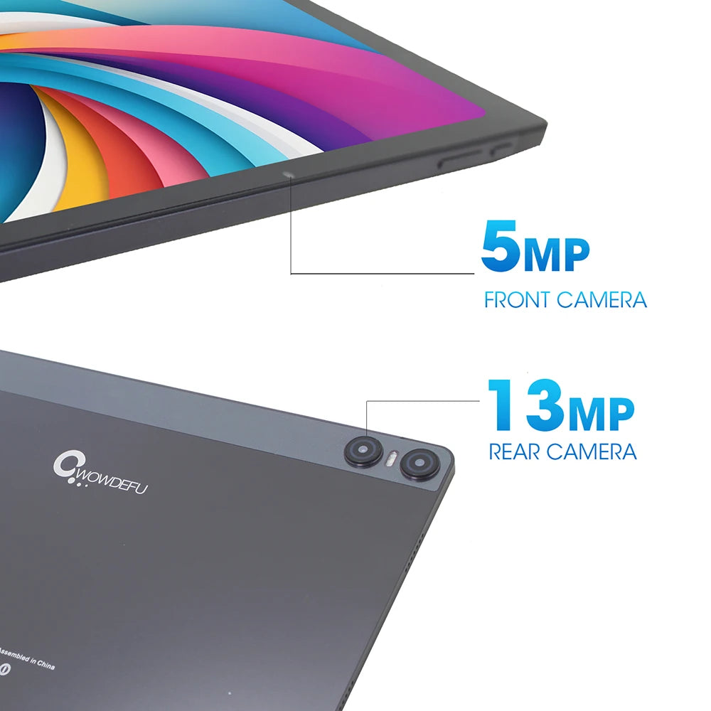 2024 CWOWDEFU Android 13 Tablet 10.95" FHD Incell 2K-Display MTK Octa Core 6GB 128GB 7000mAh Battery 13MP Cam GPS Tablet PC
