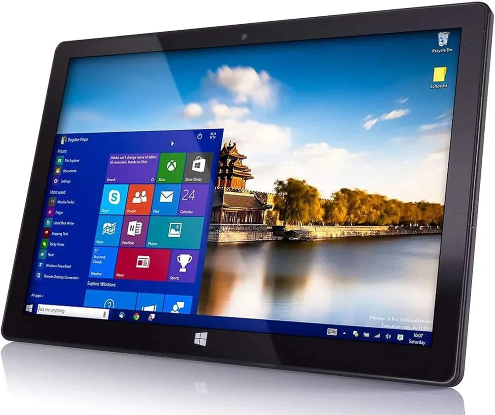 10.1'' Black FWIN232 Ultra Slim 2GB RAM 64GB ROM Windows 10 Tablet PC 1920x1200 Display Micro HDMI -Compatible Expandable
