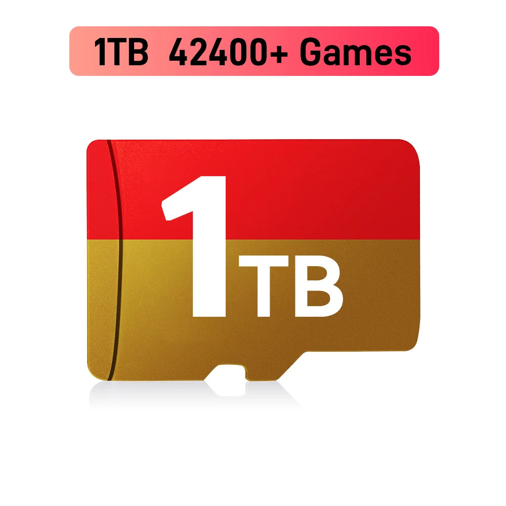1TB Game Card with 42000+ Retro/AAA Games&50+ Emulators for Switch/PS3/2/1/N64 for ROG ALLY/ Win Handheld Game Console/PC/Laptop