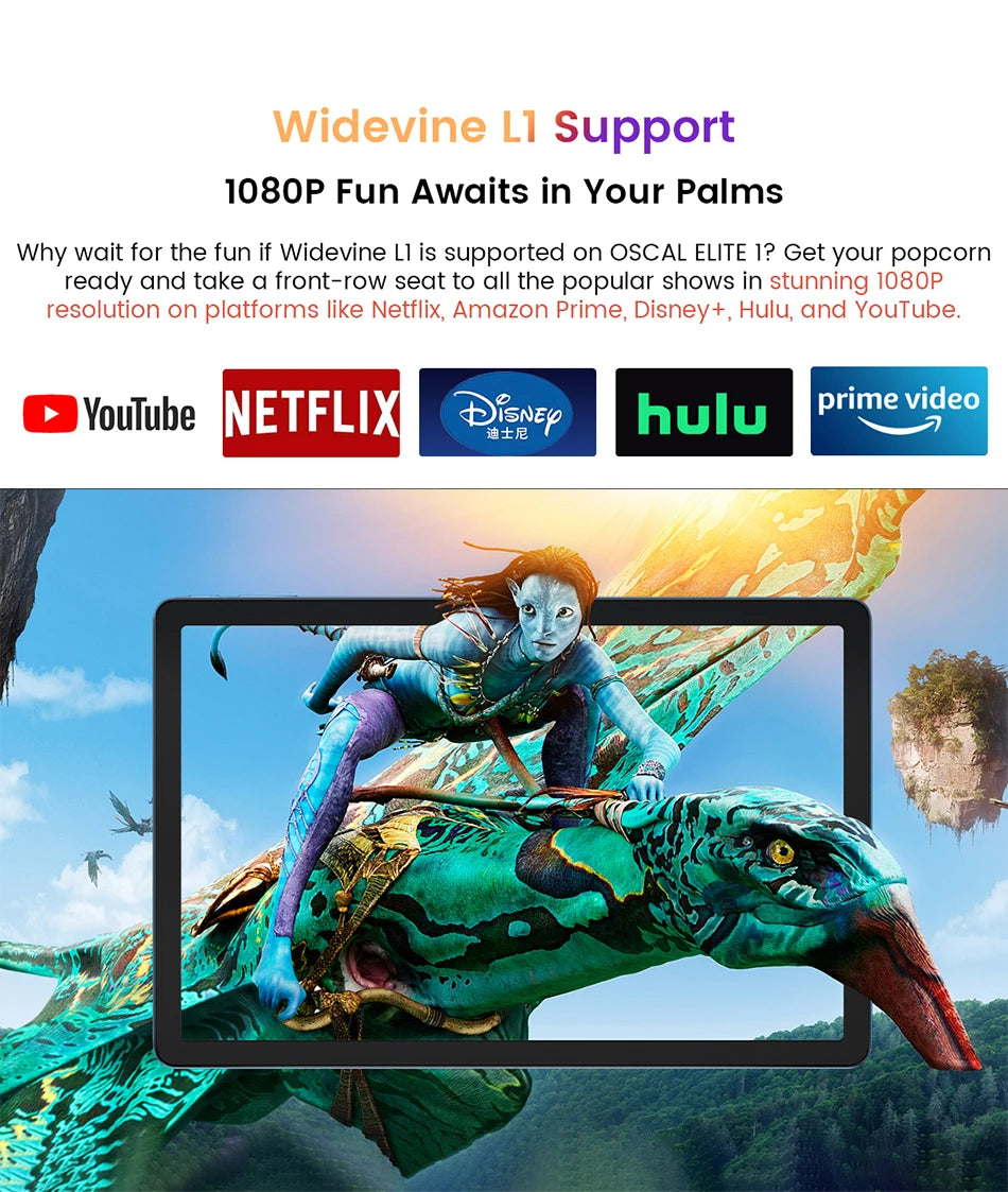 Blackview Oscal ELITE 1 Tablet 12.1 inch 2.5K Display MTK Helio G99 Widevine L1 8800mAh Battery 33W Fast Charging Android Pad PC