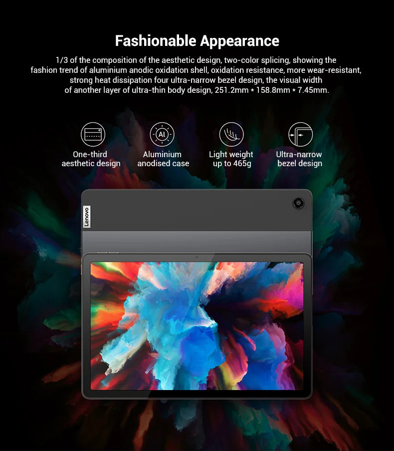 Global Firmware Lenovo Tablet Qitian Pad K10 Pro 10.6 inch Mediatek G80 60Hz 2000*1200 Resolution 7700mAh Face Recognition