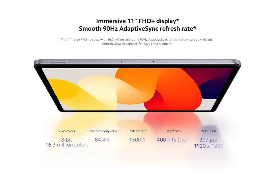 Xiaomi Redmi Pad SE 8GB + 256GB Global Version Tablet 11 FHD 90Hz display Snapdragon 680 platform mobile 8000mAh battery