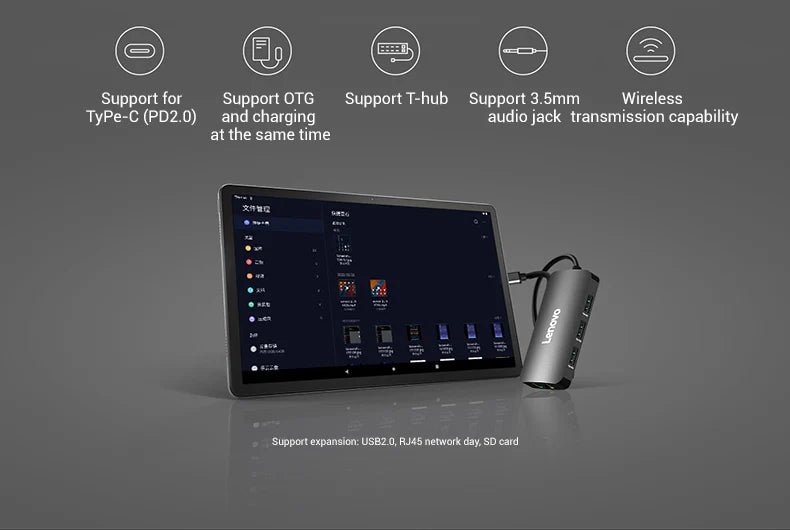 Global Firmware Lenovo Tablet Qitian Pad K10 Pro 10.6 inch Mediatek G80 60Hz 2000*1200 Resolution 7700mAh Face Recognition