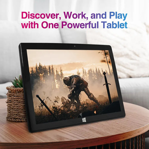10.1'' Black FWIN232 Ultra Slim 2GB RAM 64GB ROM Windows 10 Tablet PC 1920x1200 Display Micro HDMI -Compatible Expandable