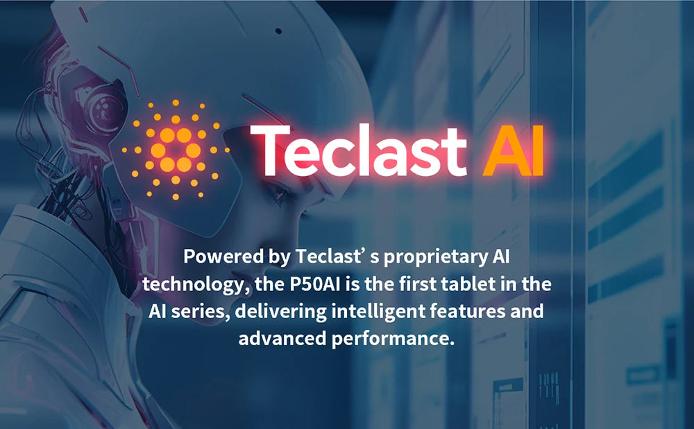 【New】 Teclast P50Ai 11 Inch 90Hz Tablet Pc Android 15 Ai Os (6Gb+10Gb Expansion)16Gb Ram 128Gb Lpddr5 7000Mah Allwinner A733-Ai Octa-Core 1280X800 Wifi-6 Bt 5.4