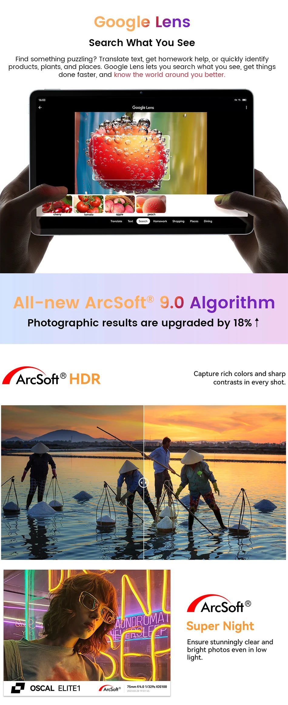 Blackview Oscal ELITE 1 Tablet 12.1 inch 2.5K Display MTK Helio G99 Widevine L1 8800mAh Battery 33W Fast Charging Android Pad PC