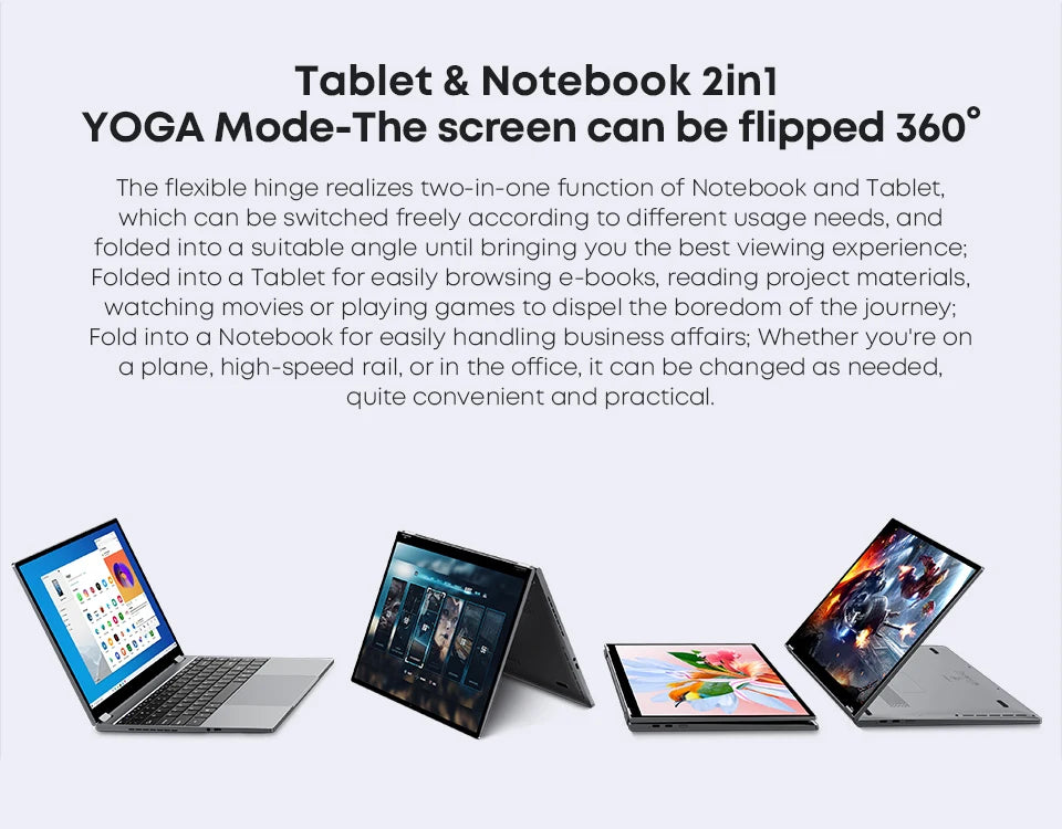 CHUWI FreeBook Laptop Tablet 2 in 1 Intel i3 1215U 12GB LPDDR5 512G SSD Windows 11 Laptop 13.5" IPS FHD Display WIFI 6 2256*1504