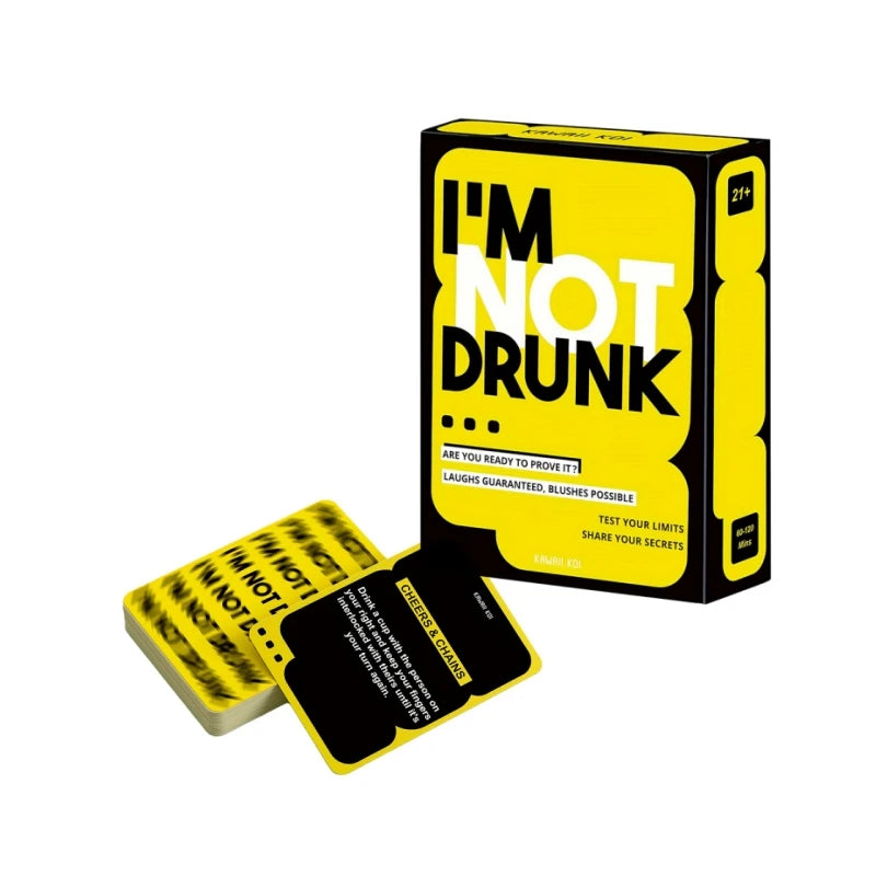 I'M NOT DRUNK !Card Games For Adults Fun Drinking Games For Game Night & Hen's Party Desktop Games Birthday Gift