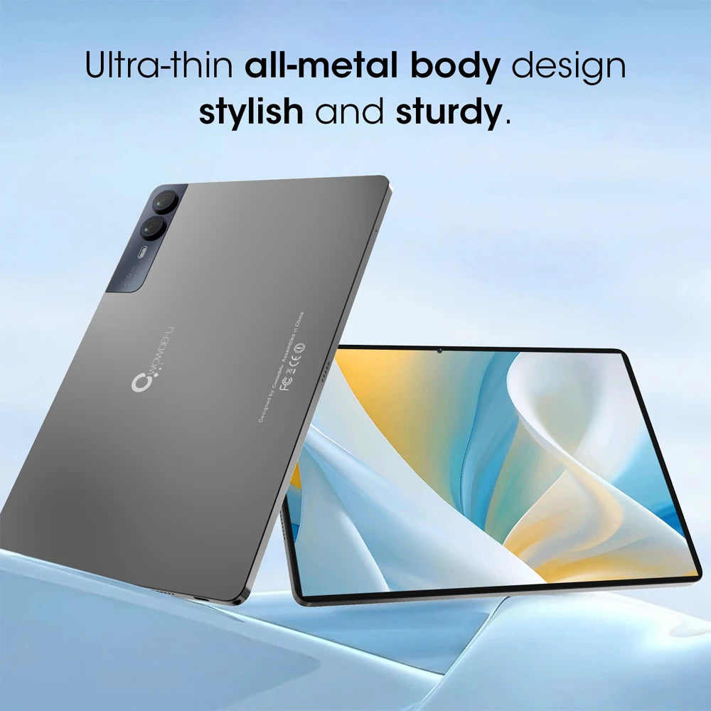 2024 CWOWDEFU Android 13 Tablet 10.95" FHD Incell 2K-Display MTK Octa Core 6GB 128GB 7000mAh Battery 13MP Cam GPS Tablet PC