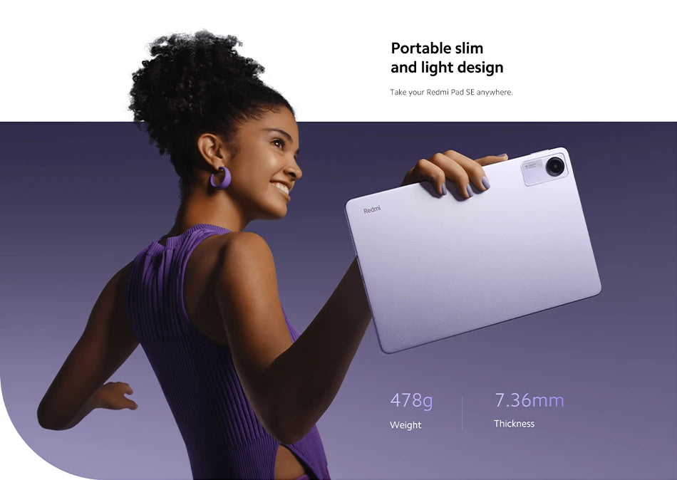 Xiaomi Redmi Pad SE 8GB + 256GB Global Version Tablet 11 FHD 90Hz display Snapdragon 680 platform mobile 8000mAh battery