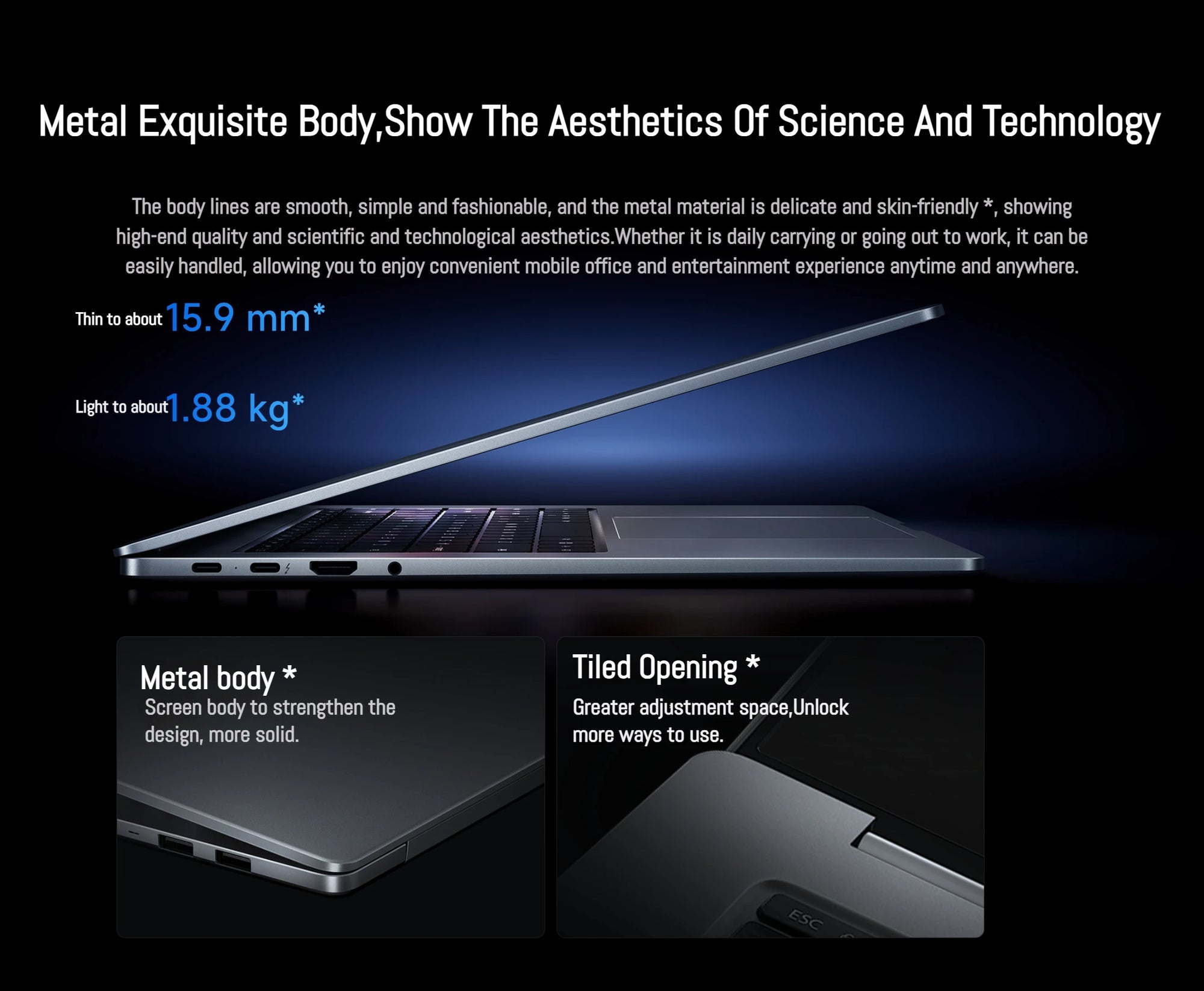 Xiaomi Laptop Redmi Book Pro 16 2025 Ultra 7 255H/Ultra 5 225H Intel Arc Graphics 32GB LPDDR5X 1T SSD 16-inch 165 Hz 3.1K Screen
