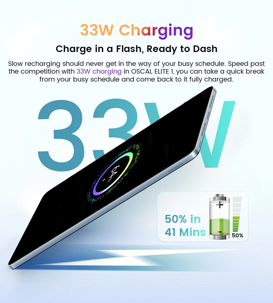 Blackview Oscal ELITE 1 Tablet 12.1 inch 2.5K Display MTK Helio G99 Widevine L1 8800mAh Battery 33W Fast Charging Android Pad PC
