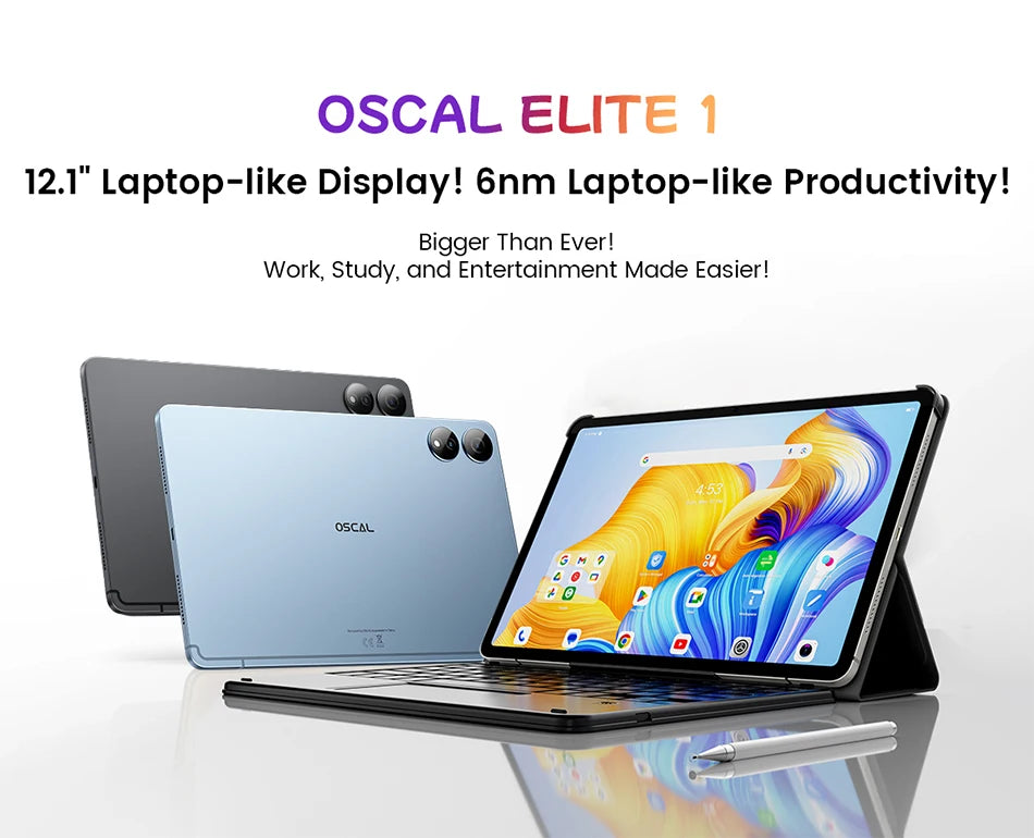 Blackview Oscal ELITE 1 Tablet 12.1 inch 2.5K Display MTK Helio G99 Widevine L1 8800mAh Battery 33W Fast Charging Android Pad PC