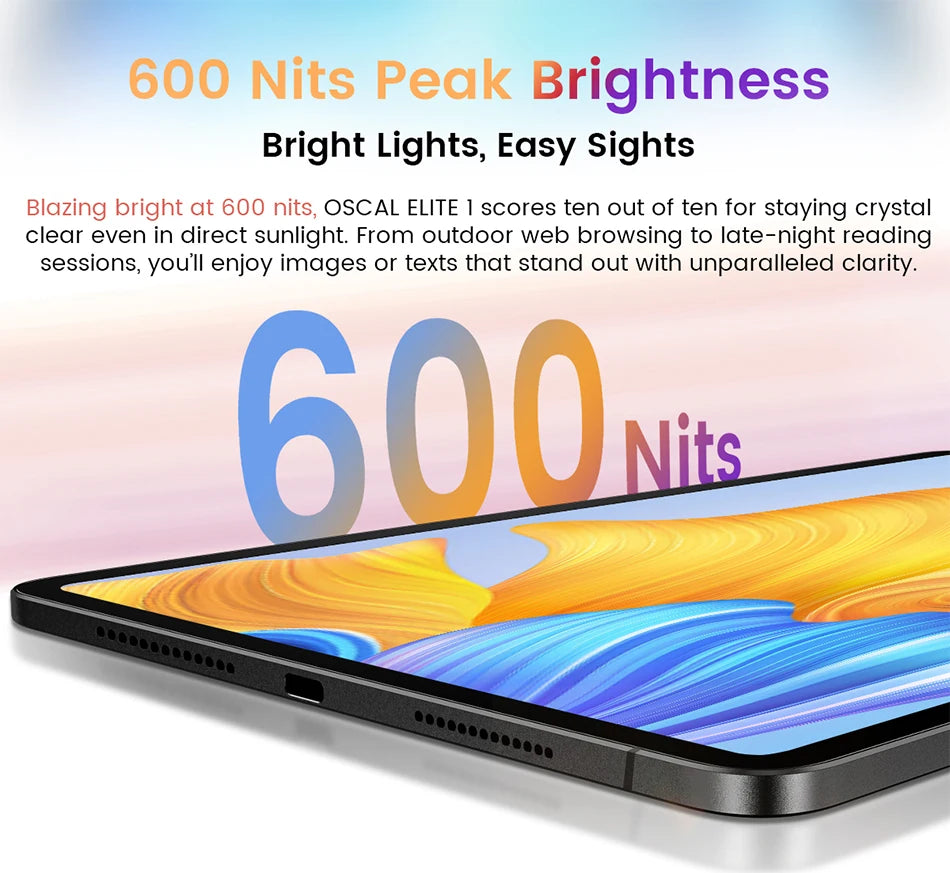 Blackview Oscal ELITE 1 Tablet 12.1 inch 2.5K Display MTK Helio G99 Widevine L1 8800mAh Battery 33W Fast Charging Android Pad PC