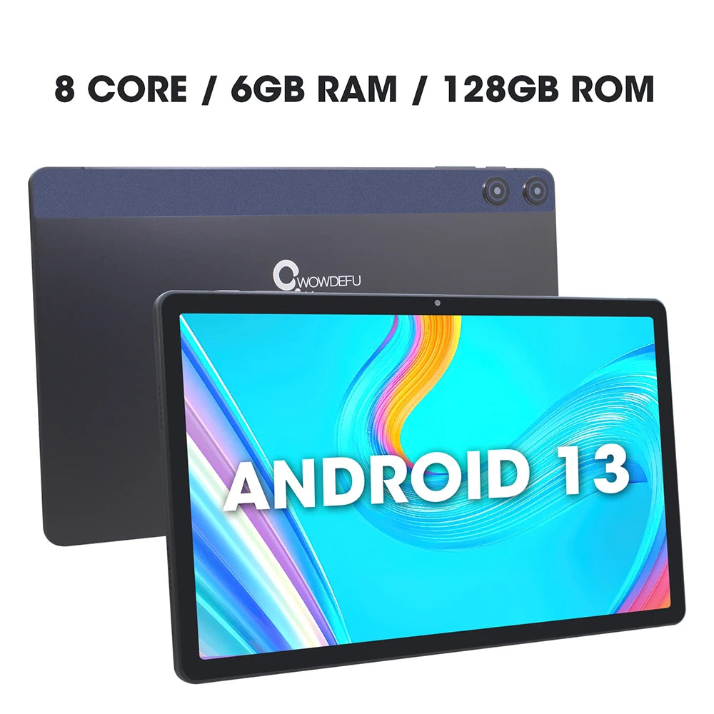 2024 CWOWDEFU Android 13 Tablet 10.95" FHD Incell 2K-Display MTK Octa Core 6GB 128GB 7000mAh Battery 13MP Cam GPS Tablet PC