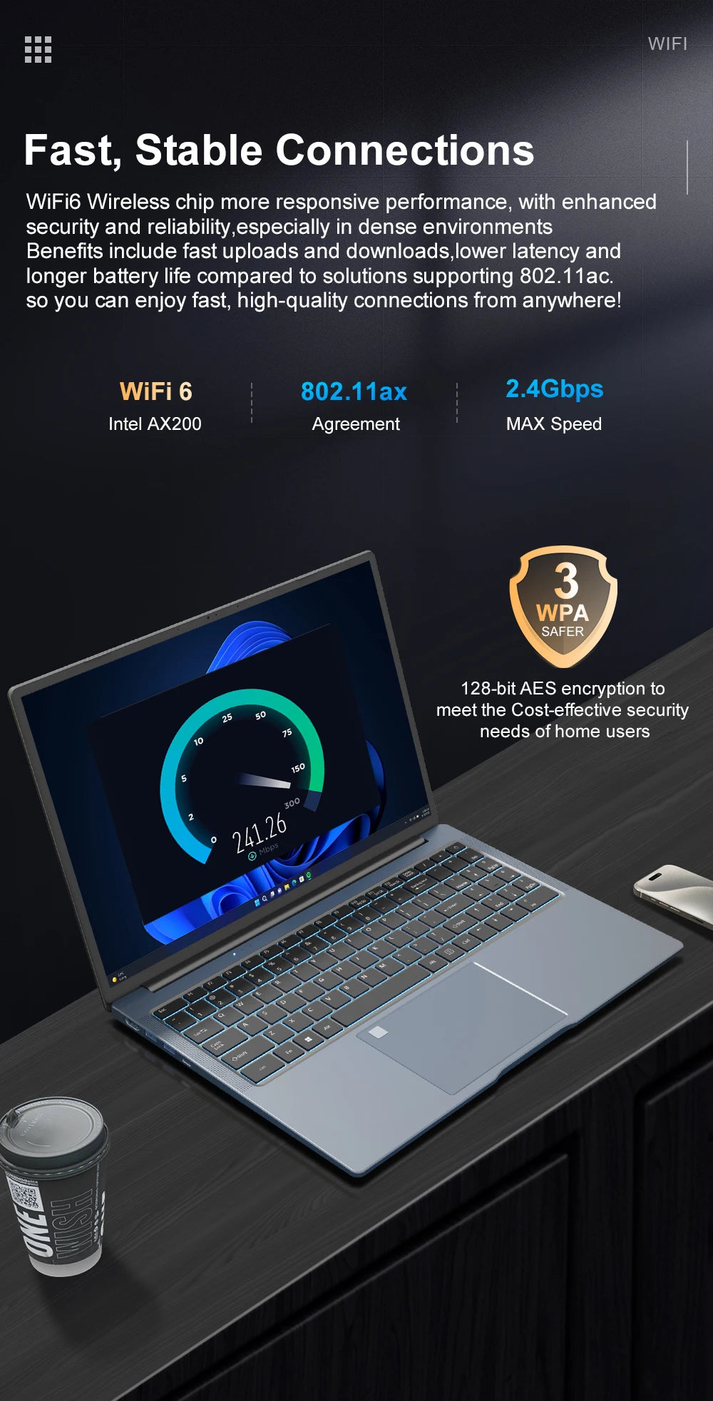 Ninkear N16 Pro Gaming Laptop 13th Intel i7-13620H 16-inch 2.5K IPS 120Hz Computer 32GB DDR4+1TB SSD WiFi 6 Face Recognition