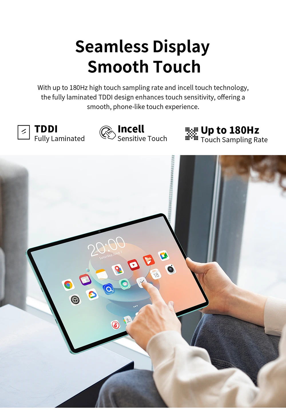 【New】 Teclast P50Ai 11 Inch 90Hz Tablet Pc Android 15 Ai Os (6Gb+10Gb Expansion)16Gb Ram 128Gb Lpddr5 7000Mah Allwinner A733-Ai Octa-Core 1280X800 Wifi-6 Bt 5.4