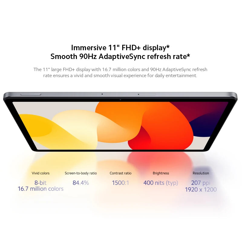 Global Version Redmi Pad SE Xiaomi Mi Tablet Snapdragon® 680 Quad speakers Dolby Atmos® 90Hz 11" Display 8000mAh World Premiere